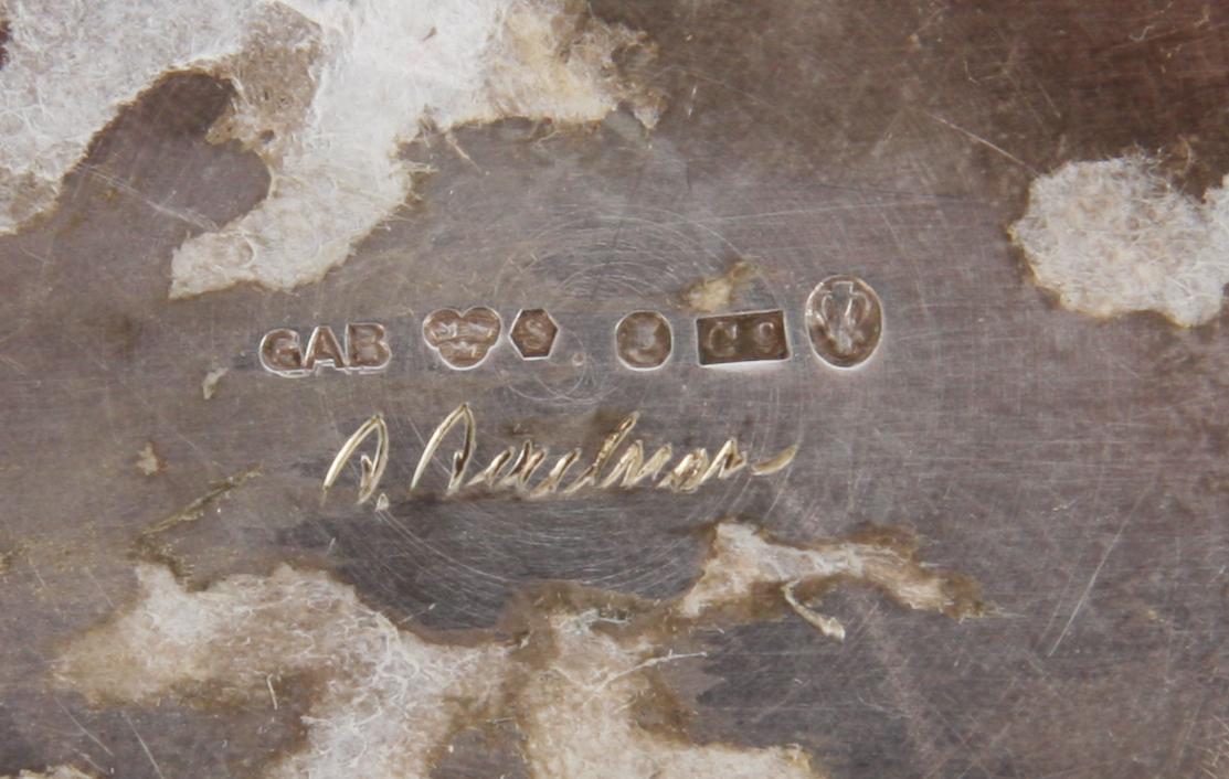 SKÅLFAT MED HÄNKEL, silver W.A Bolin, ASKFAT, silver, G.A.B.