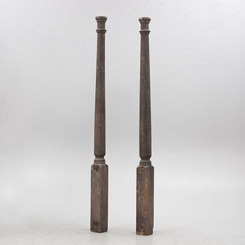 Columns, a pair, circa 1900.