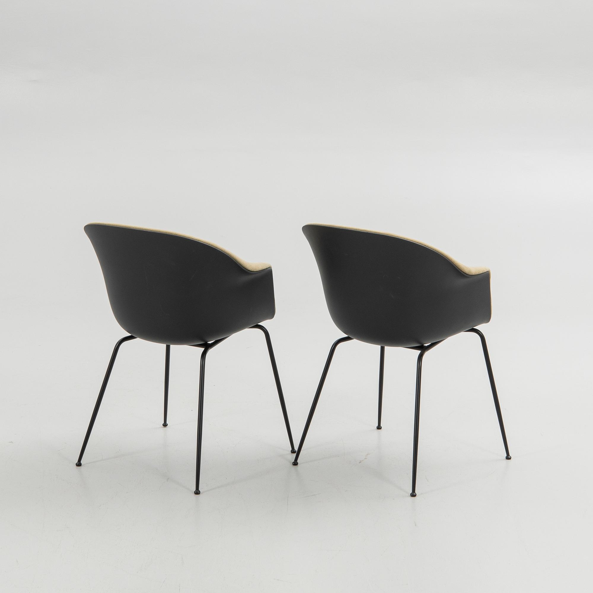 GamFratesi, Chairs, a pair, "Bat Chair", Gubi, Denmark.