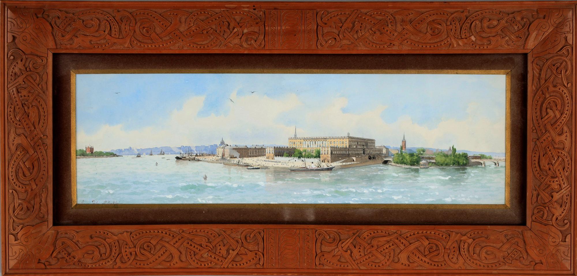 ANNA PALM DE ROSA, akvarell på papper, sign.