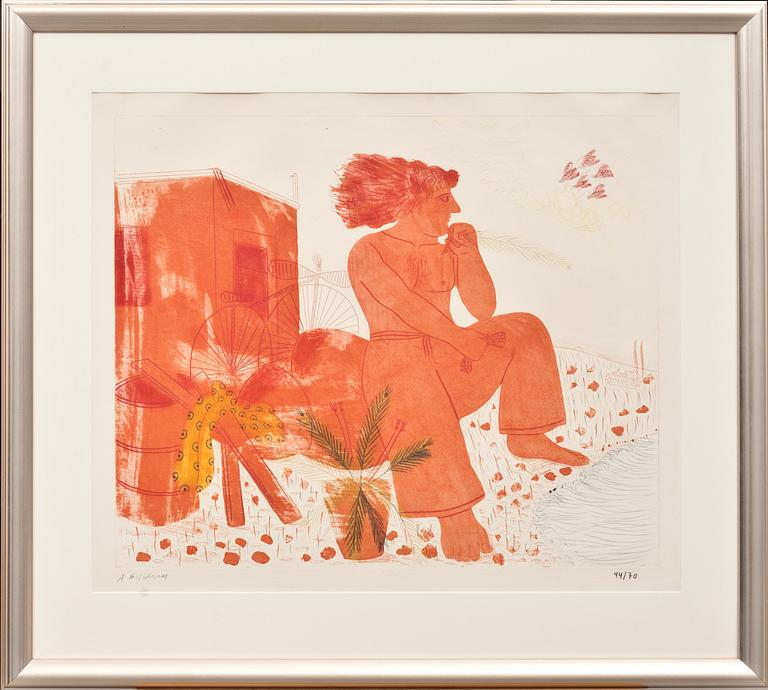 ALEXANDRE FASSIANOS, etsning, signerad och numrerad 44/70.