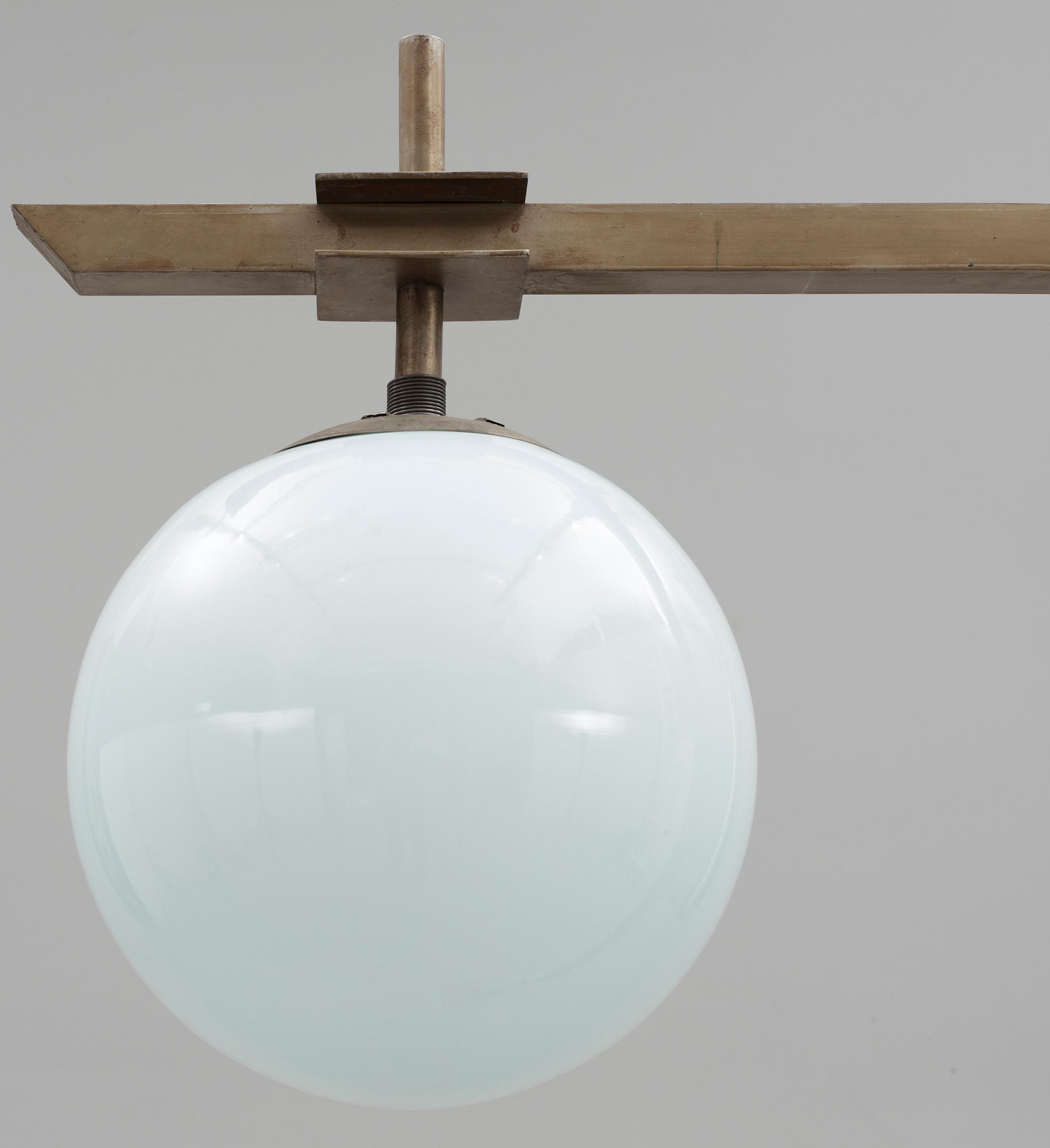 GOLVLAMPA, metall, 1930/40-tal.