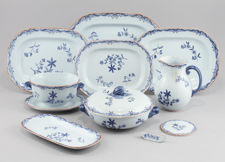 SERVISDELAR, 56 st, porslin, "Ostindia", Rörstrand, 1900-talets andra hälft.