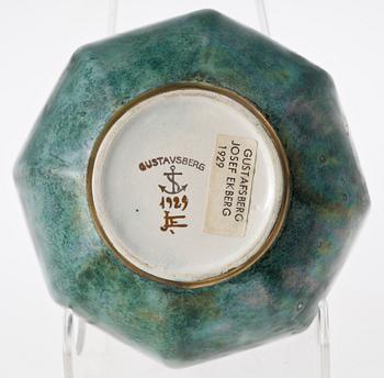 SKÅL, porslin, Josef Ekberg, Gustavsberg. Dat 1929.