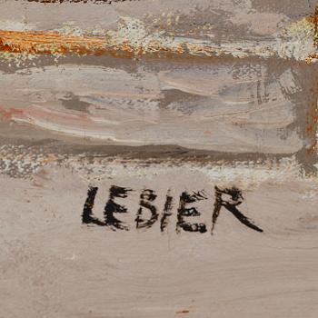 DANIEL LEBIER, olja på duk, signerad.