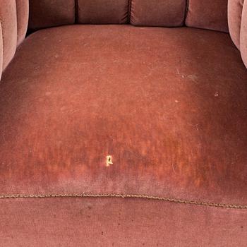 IVAR KREUGERS SOFFA OCH FÅTÖLJ, 1920-tal.