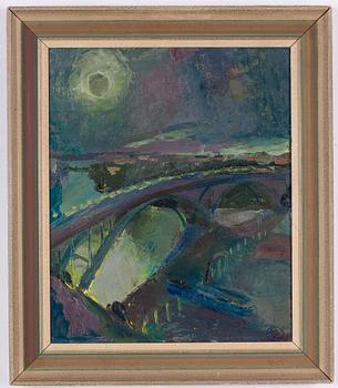 Allan Ebeling, View over Västerbron, Stockholm.