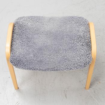Yngve Ekström, A 'Lamino' easy chair with stool, Swedese, dated -07.