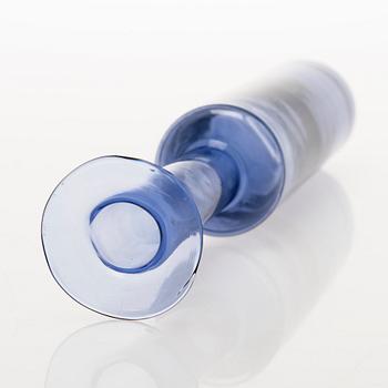 NANNY STILL, FLASKA, glas, modell 1737, signerad Nanny Still, Riihimäen Lasi oy.