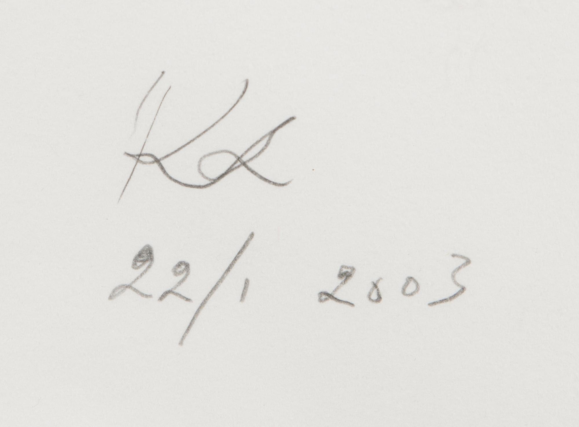 KUUTTI LAVONEN, water colour, signed and dated 22/1 2003.