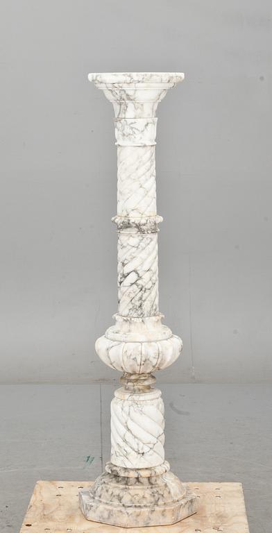 PIEDESTAL, alabaster, 1900-tal.