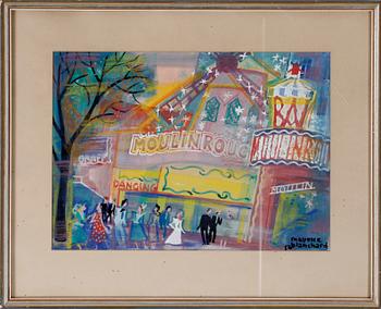MAURICE BLANCHARD, blandteknik, signerad.