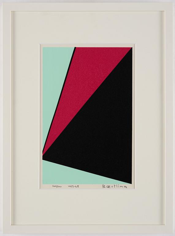 Olle Bærtling, "Thème noir rouge blanc".