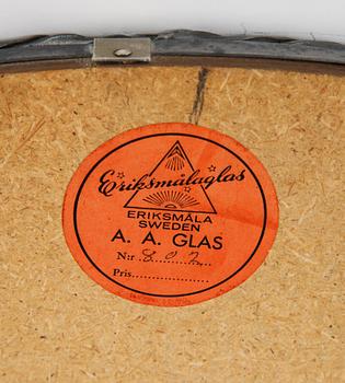 A mid 20th centuryEriksmålaglas mirror.