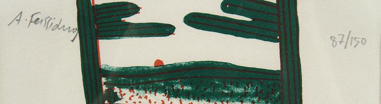 ALEXANDRE FASSIANOS, litografi, sign o numr 87/150.