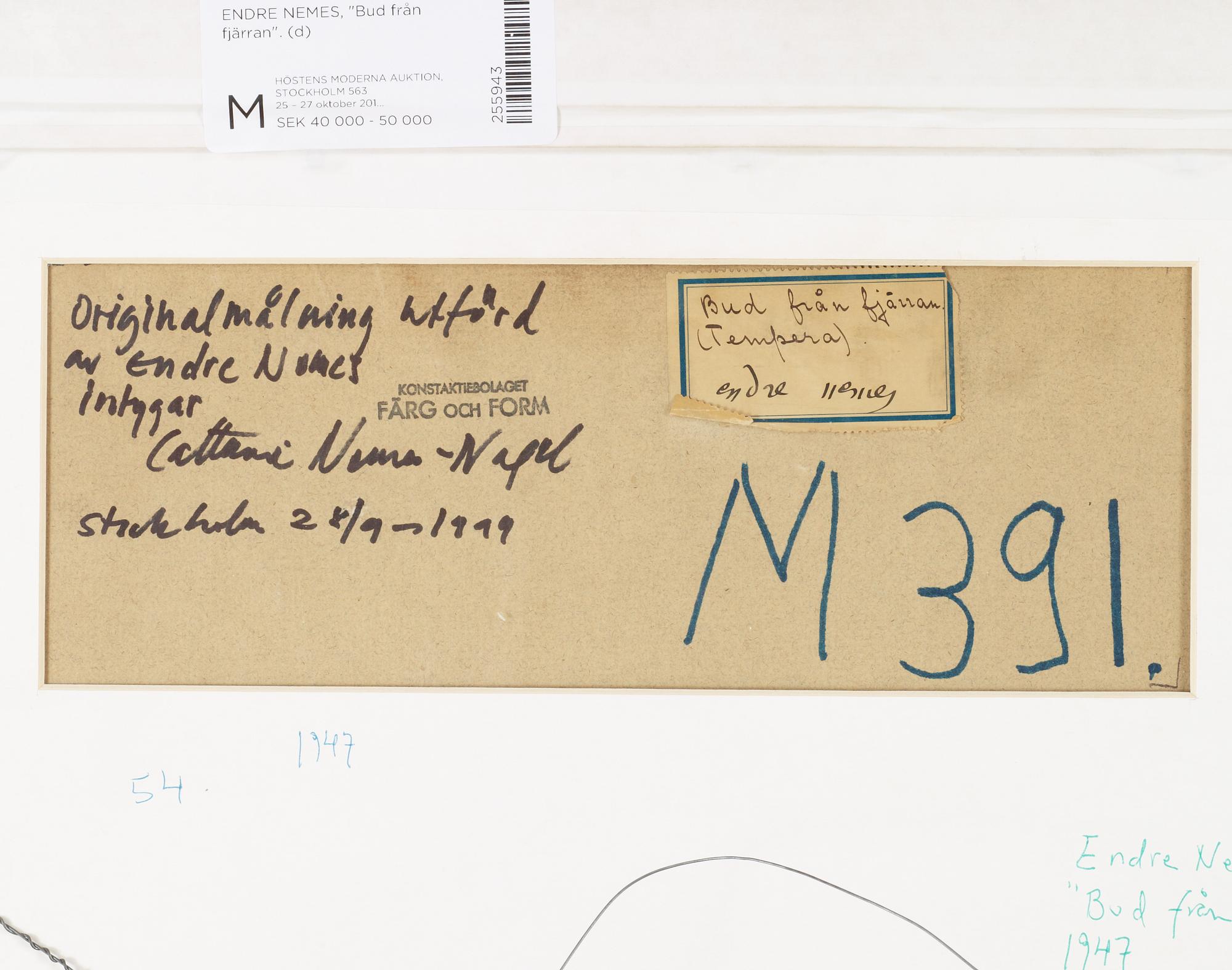 Endre Nemes, "Bud från fjärran" (Message from a distant).