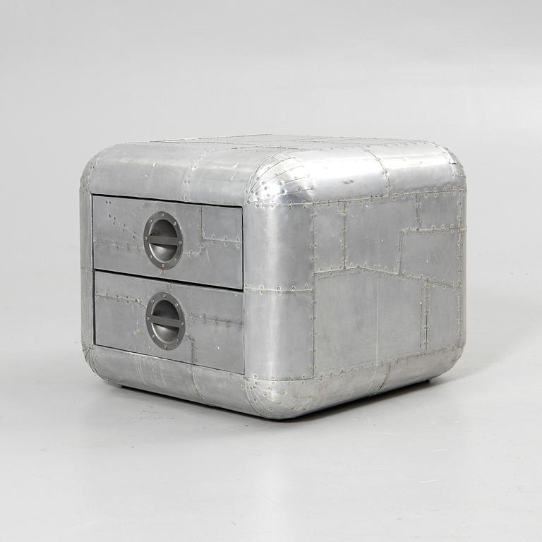 Timothy Oulton, Chest of drawers, “Aviator Blackhawk Chest”, Artwood, 2000s.