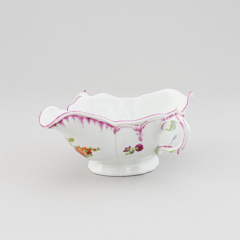 A Berlin sauce boat, 19th Century.