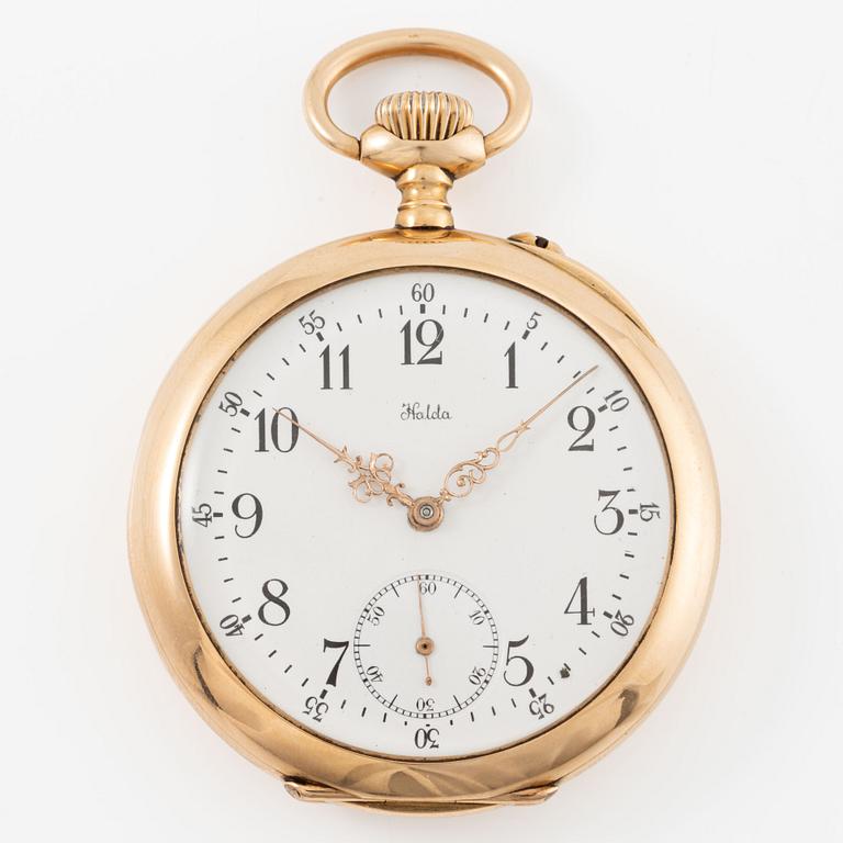 Halda, pocket watch, 50.5 mm.