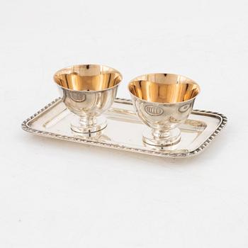 Gustaf Möllenborg, a silver cruet set, Stockholm 1885.