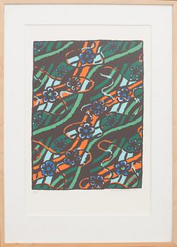 LENNART RODHE, colour serigraphe, signed and numbered H/C, dated 1998.