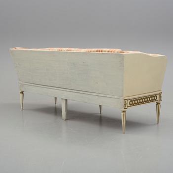 TRÅGSOFFA, gustaviansk, omkring år 1800.