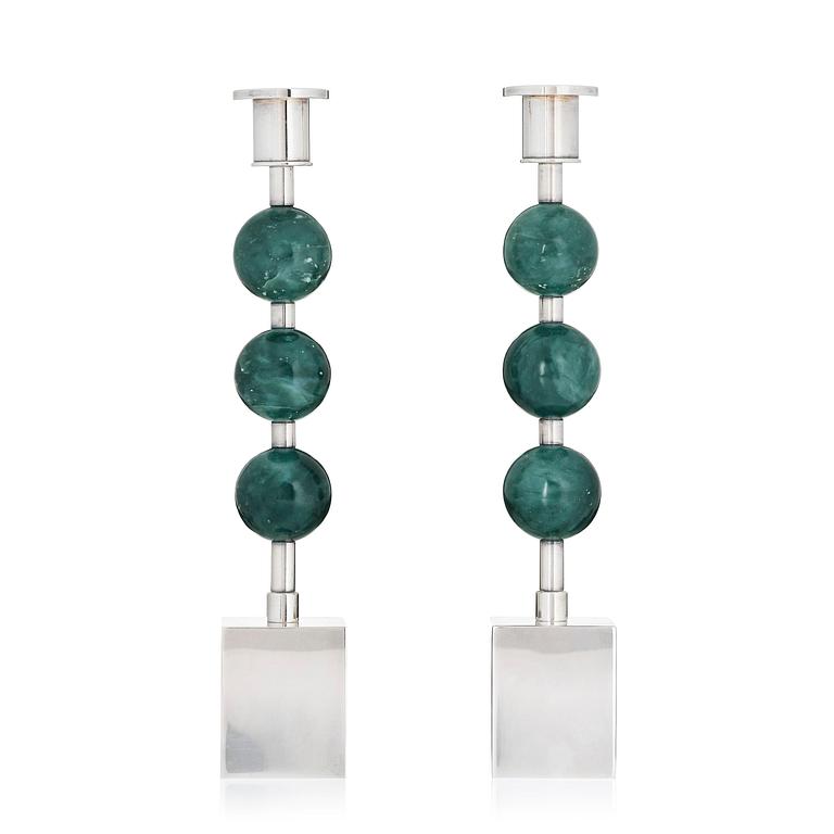 Sigurd Persson, Candlesticks, a pair, “Tre Kulor”, Sigurd Persson Design.