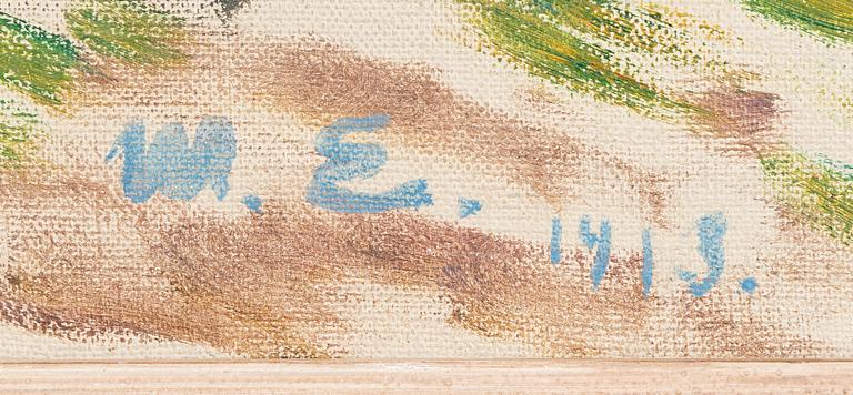 Magnus Enckell, A moment of rest in the park.