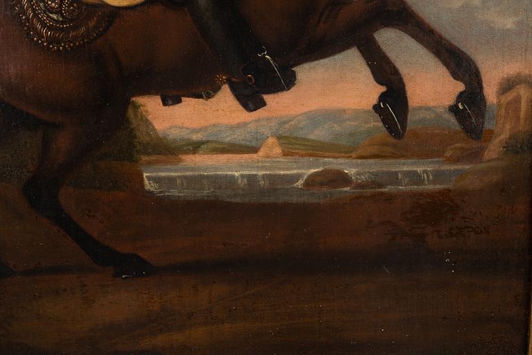 David von Krafft His studio, King Charles XII on horse back (1682-1718).