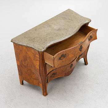 A Rococo chest of drawers, second half of the 18th century.