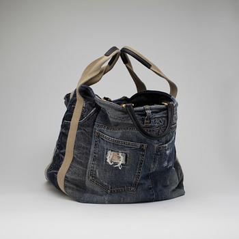 DOLCE & GABBANA, a jeans fabric bag, summer 2011.