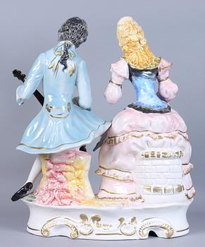 FIGURGRUPP,porslin, Capodimonte, Italien, 1900-tal.