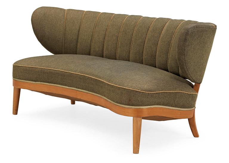 An Otto Schulz 'Schulz' sofa by Jio Möbler, Jönköping, Sweden 1940's-50's.