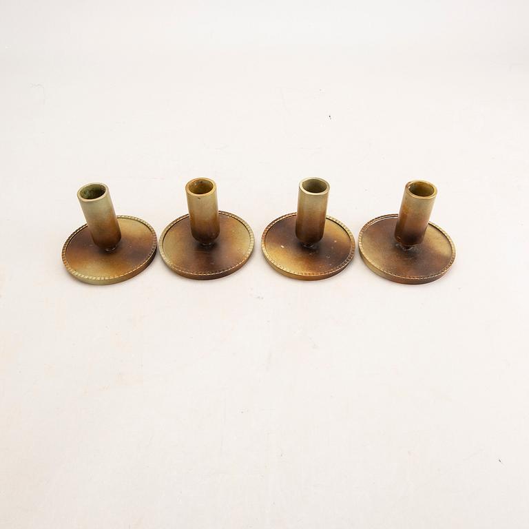 Carl Einar Borgström, candlesticks 4 pcs, Ystad Bronze.
