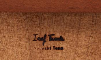 A pair of Josef Frank mahogany tables by Svenskt Tenn.