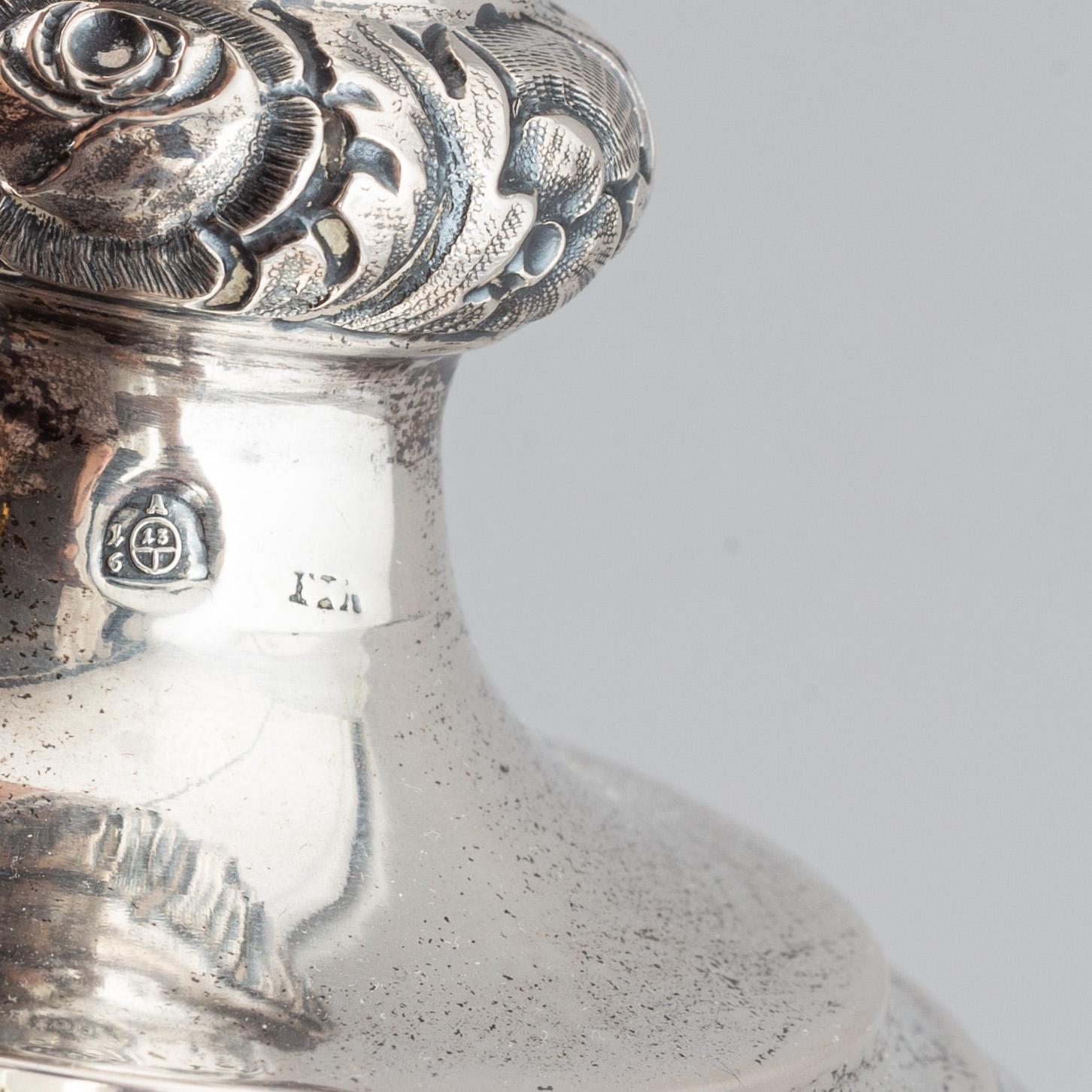A pair of candlesticks, Vienna 1860s.