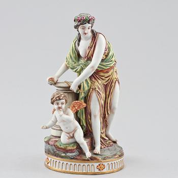 FIGURIN, porslin, Neapelliknande märke, 1900-talets första hälft.