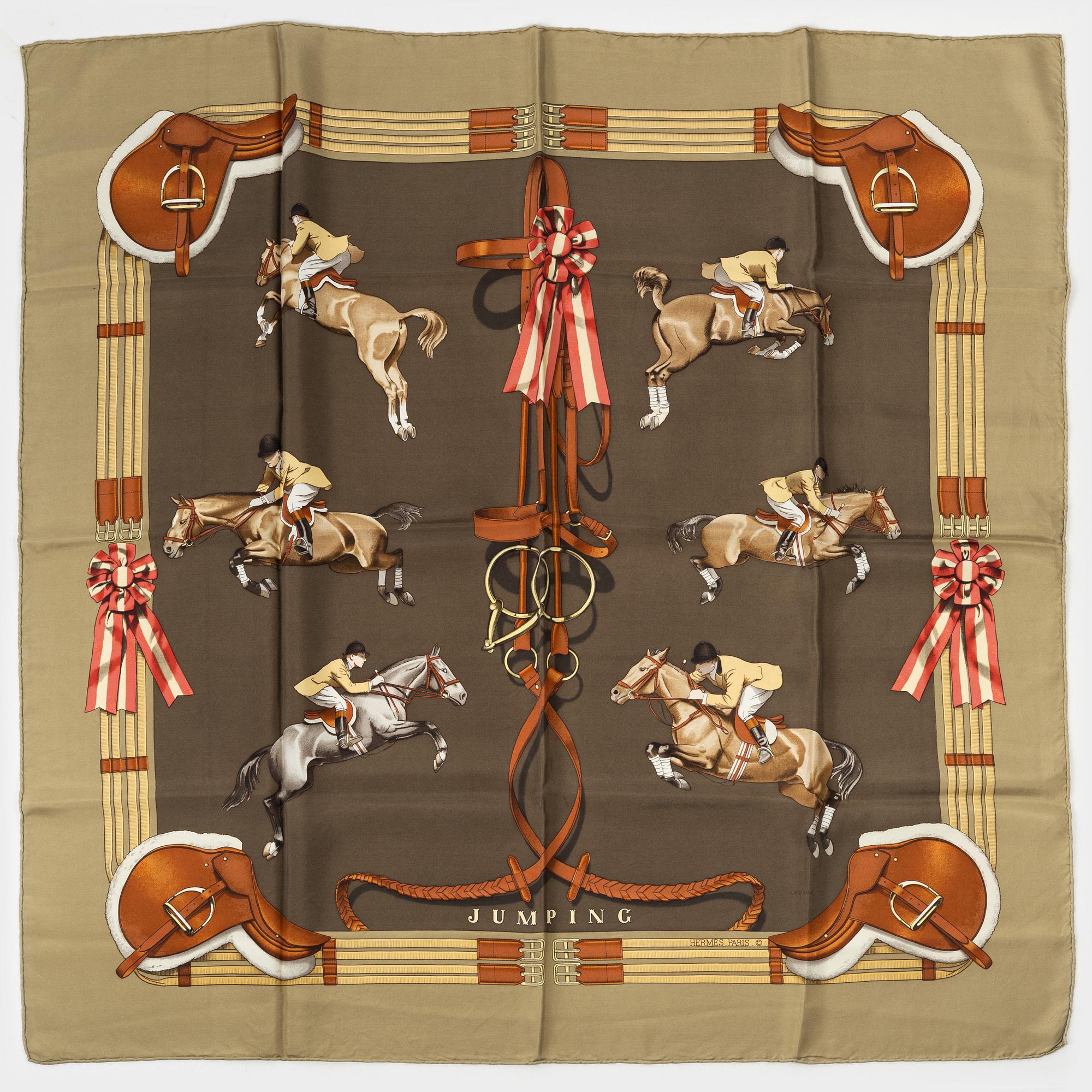 Hermès, scarf, "Jumping".