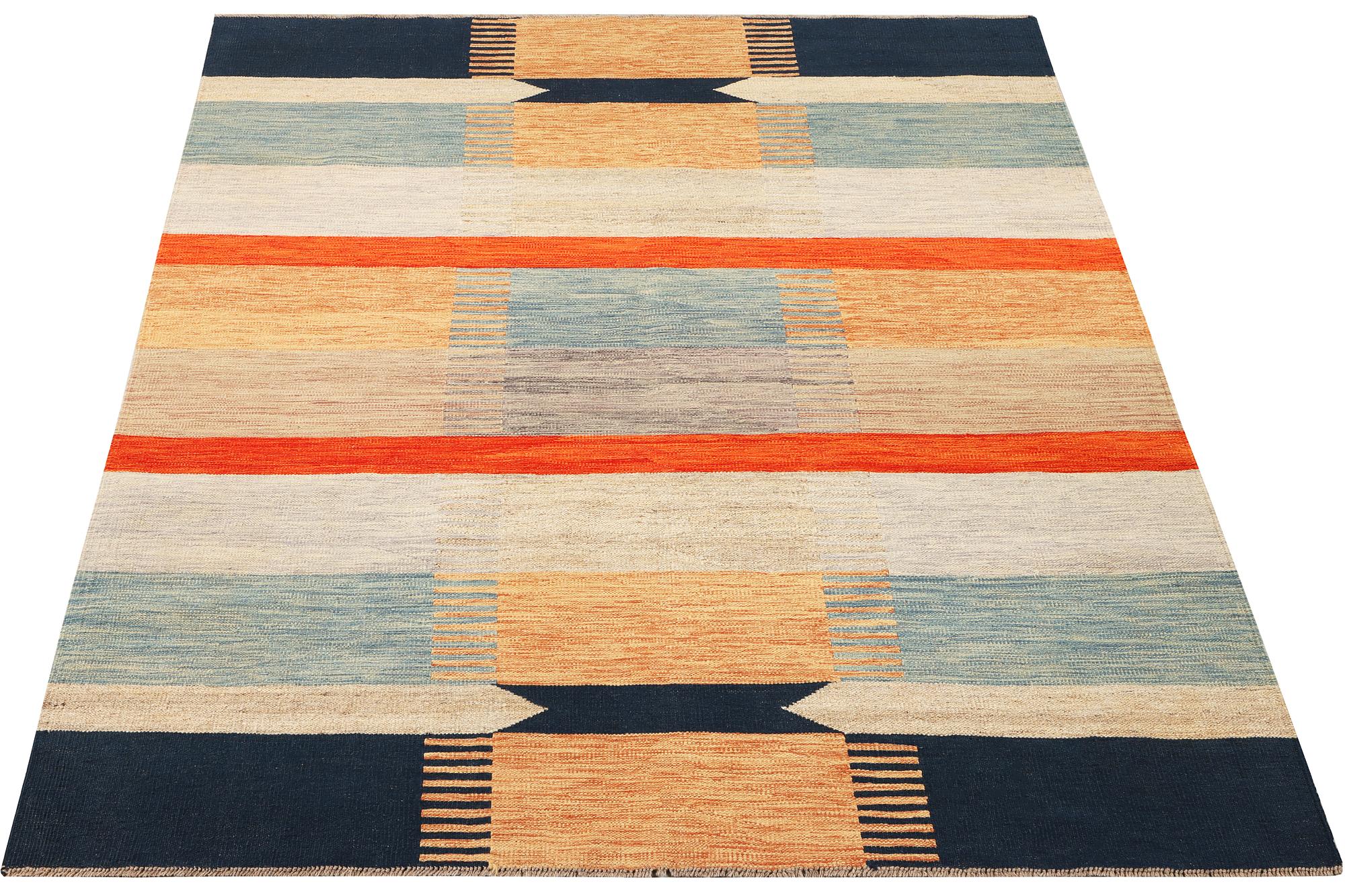 An Afghan Kelim carpet, c. 235 x 177 cm.