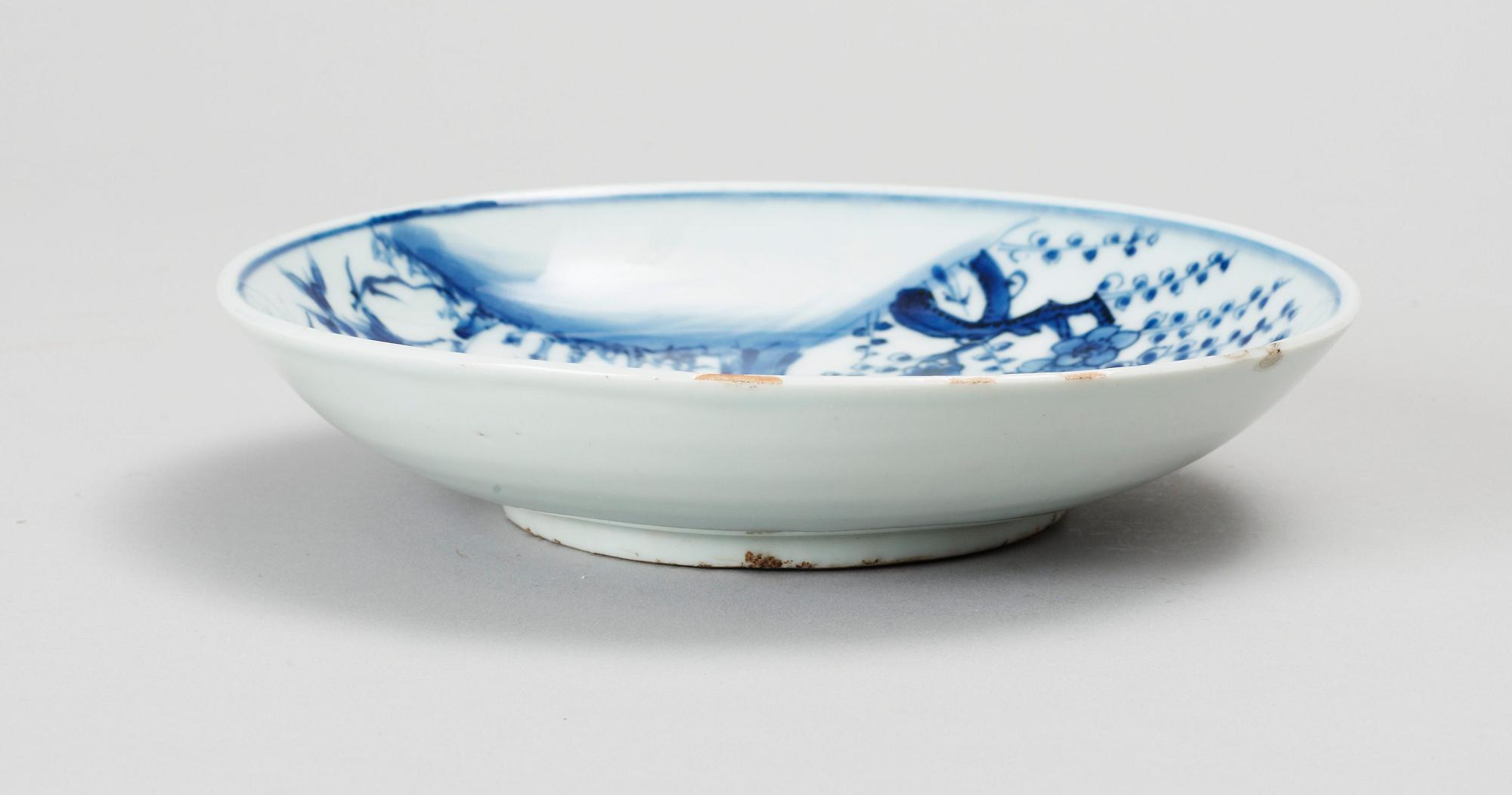 TALLRIK, porslin, Kina, Qingdynastins senare del.