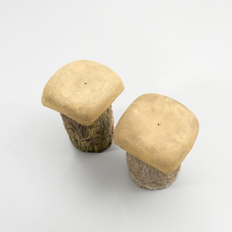 Stools, a pair, late 20th century.