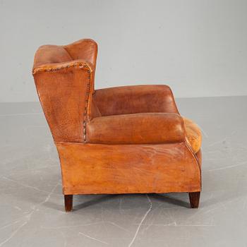 ÖRONLAPPSFÅTÖLJ, engelsk stil, 1900-talets slut.