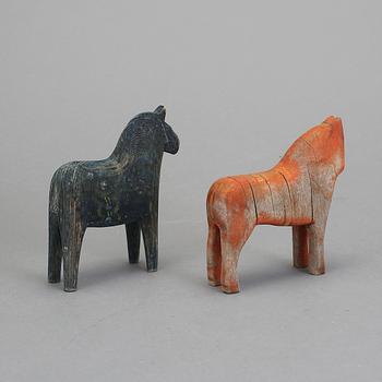 DALAHÄSTAR, trä, 1800-tal/1900-talets början.