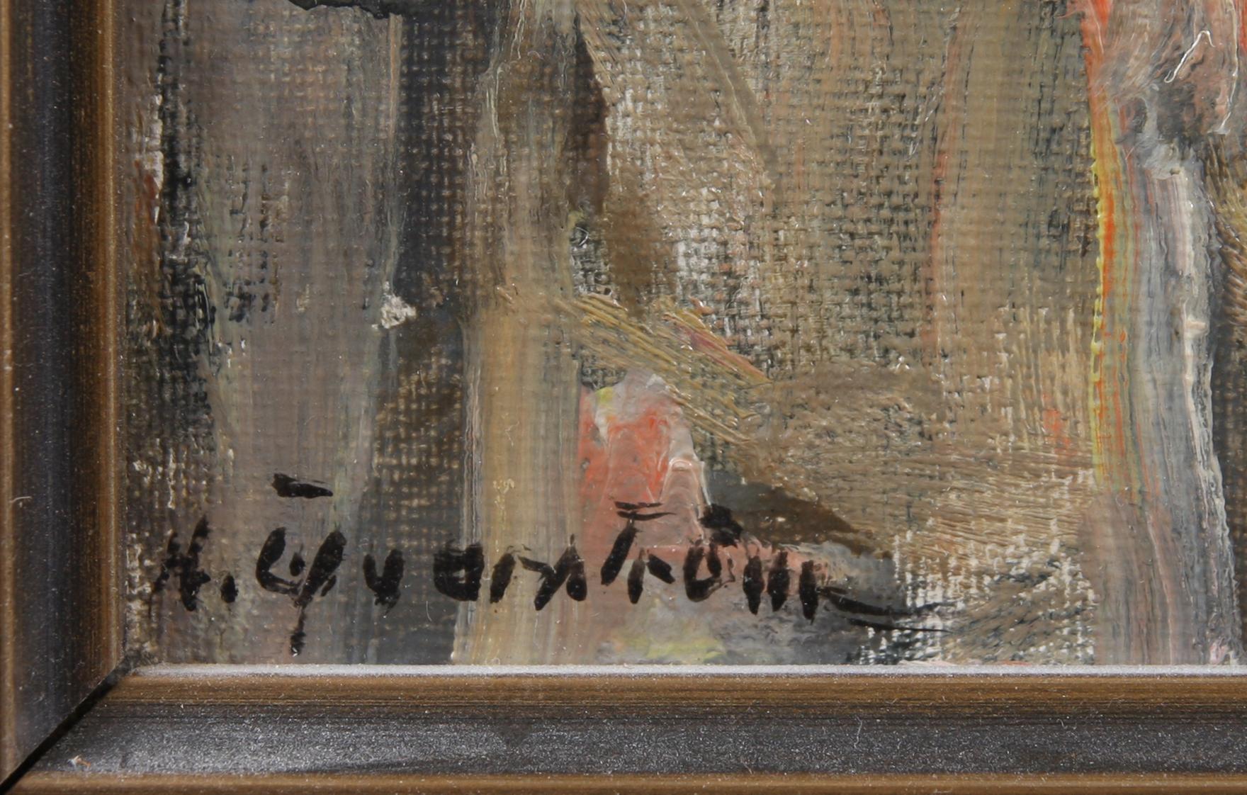 HUGO ÖFVERSTRÖM, olja på duk, sign.