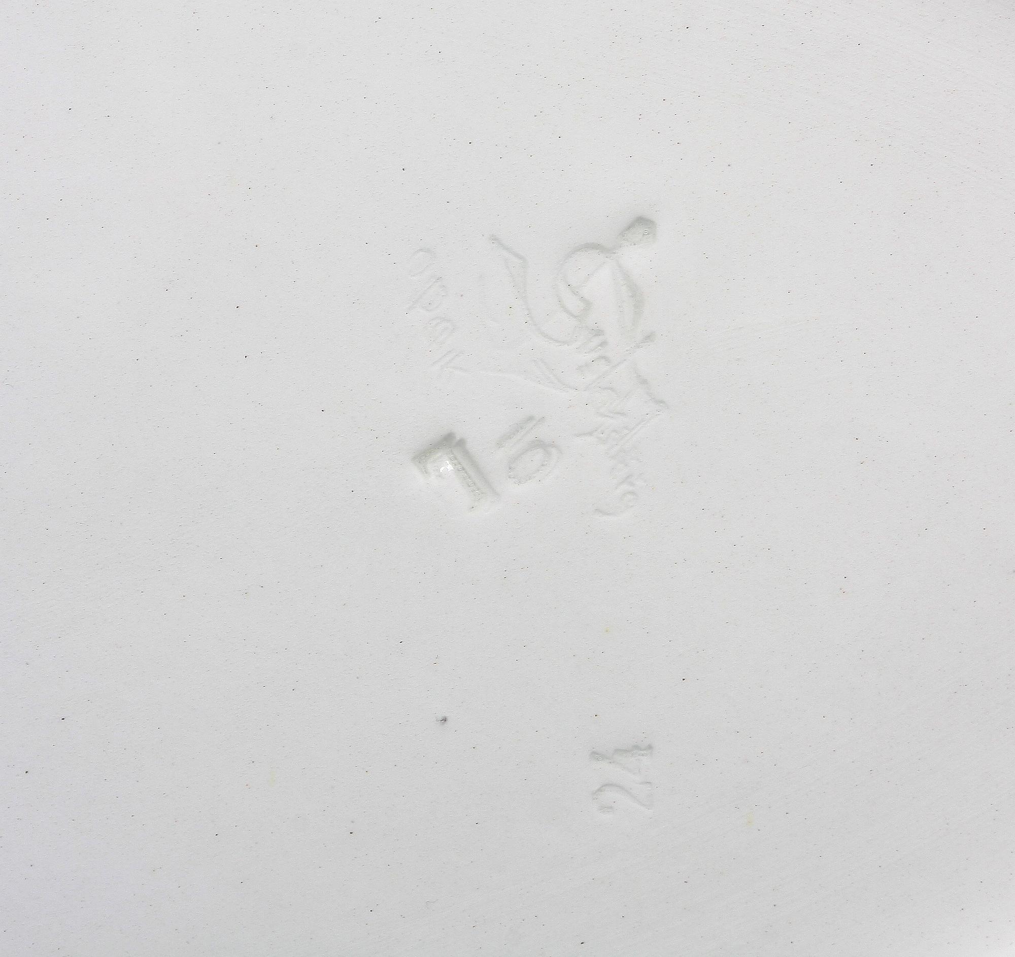 FISKFAT, porslin, Gustavsberg, dat. 1910, opak.
