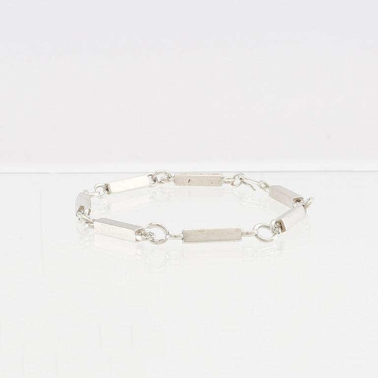 Wiwen Nilsson, silver link bracelet, Lund 1941.