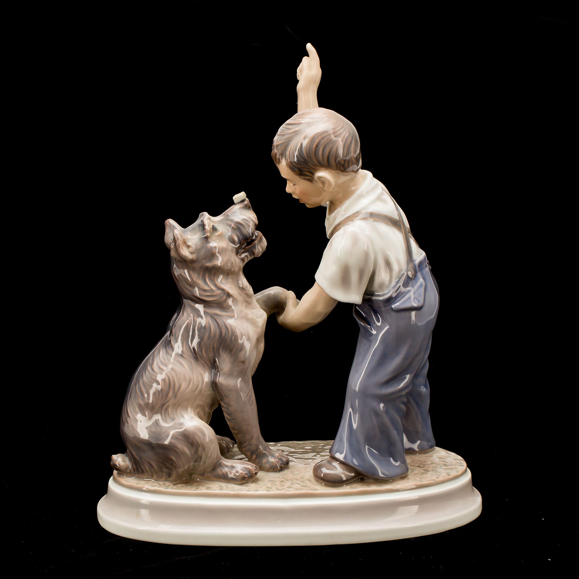 FIGURIN, porslin, Dahl jensen.