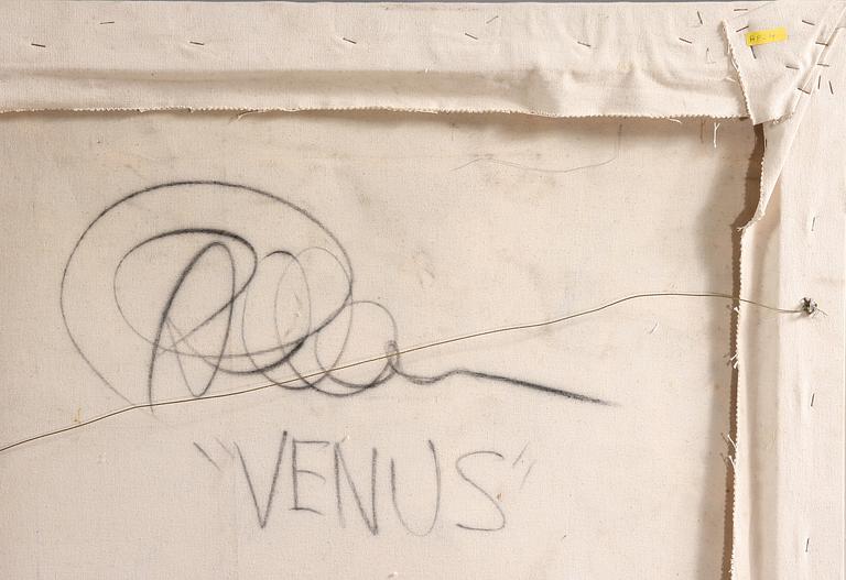 OKÄND KONSTNÄR, olja på duk, otydlig sign a' tergo.