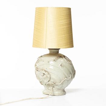 Allan Ebeling, a glazed ceramic table lamp, Torshälla.