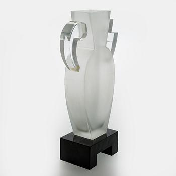 Heikki Orvola, glasskulptur "Maya", signerad Heikki Orvola Nuutajärvi.